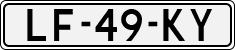 License plate of the Netherlands, Cars