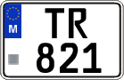 License plate of Malta, Trailers (TR 123(4))