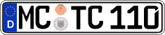 German license plate, Regular plates