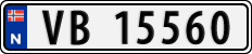 License plate of Norway, Cars