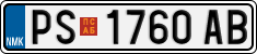 License plate of North Macedonia, Regular plates (2012)