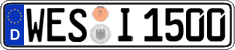 German license plate, Regular plates