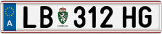 License plate of Austria, Regular plates