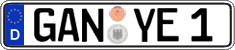 German license plate, Regular plates