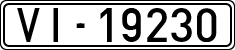License plates of Spain, 1900 year series