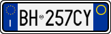 License plate of Italy, Cars (1994 year series)