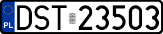 License plates of Poland, Regular car plates