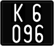 License plate of Austria, 1947 year system