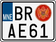 License plate of Montenegro, Mopeds