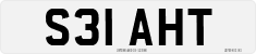 License plate of the United Kingdom, 1983 year system
