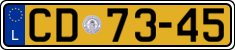 License plate of Luxembourg, Diplomatic