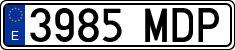 License plates of Spain, Ordinary (2000)