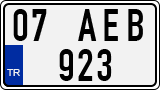 License plate of Turkey, Regular plates