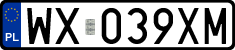 License plates of Poland, Regular car plates
