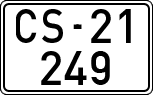 License plates of Spain, 1900 year series