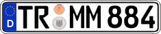 German license plate, Regular plates
