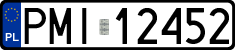 License plates of Poland, Regular car plates