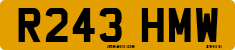 License plate of the United Kingdom, 1983 year system