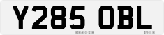 License plate of the United Kingdom, 1983 year system