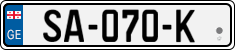 License plate of Georgia, Trailers (2014)