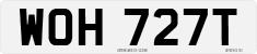 License plate of the United Kingdom, 1963 year system