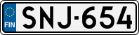 License plate of Finland, Cars