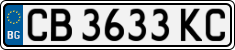 License plate of Bulgaria, Cars