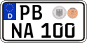 German license plate, Regular plates