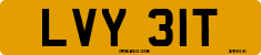 License plate of the United Kingdom, 1963 year system