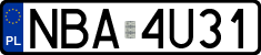 License plates of Poland, Regular car plates