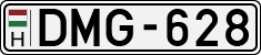 license plates of Hungary, Cars (1990)