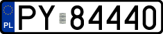 License plates of Poland, Regular car plates