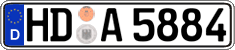 German license plate, Regular plates