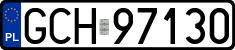 License plates of Poland, Regular car plates