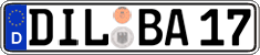 German license plate, Regular plates