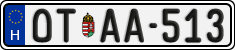 license plates of Hungary, Oldtimers (2022)
