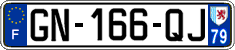 French license plate, SIV (ordinary)