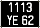 French license plate, FNI