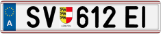 License plate of Austria, Regular plates