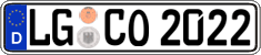 German license plate, Regular plates