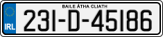 License plate of Ireland, Regular plates