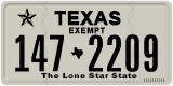 Texas, Exempt (123-4567)