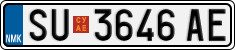 License plate of North Macedonia, Regular plates (2012)