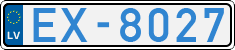 License plate of Latvia, Electric vehicles