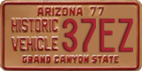 Arizona, Historic vehicle (XXXX)
