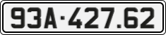 License plate of Vietnam, Cars