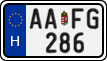 license plates of Hungary, Regular plates (2022)
