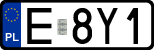License plates of Poland, Regular car plates