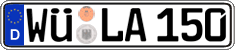 German license plate, Regular plates