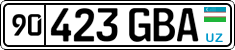 License plate of Uzbekistan, Organizations